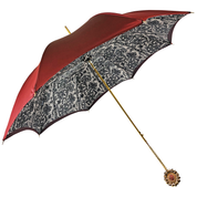Burgundy shimmering with internal lace design