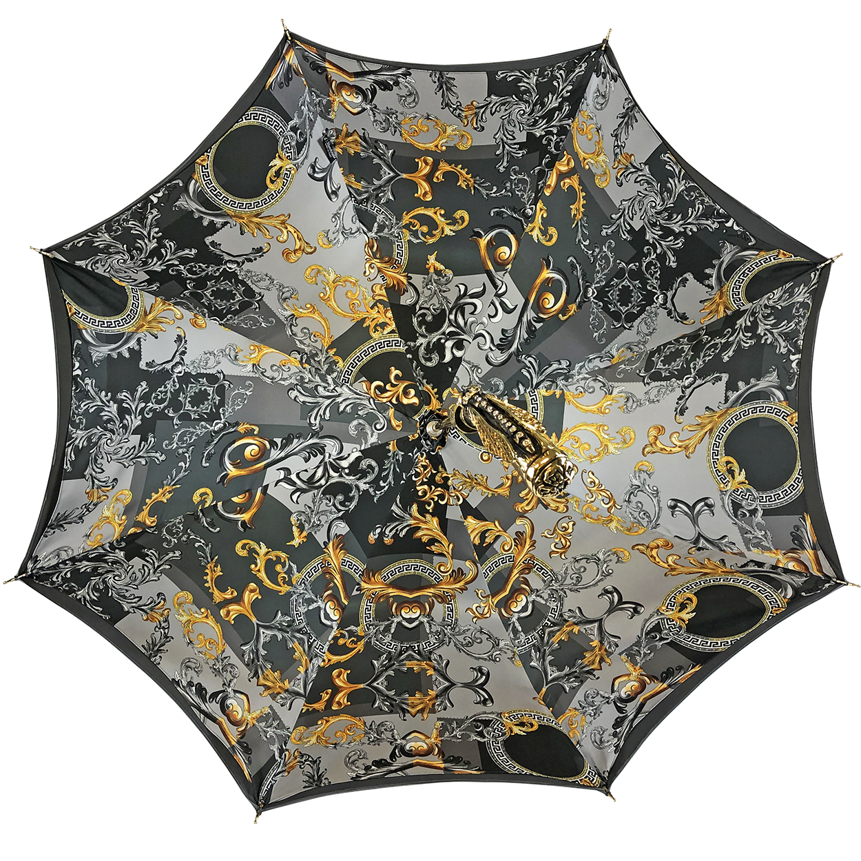 Elegant handcrafted umbrella with dragonfly