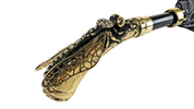 Elegant handcrafted umbrella with dragonfly