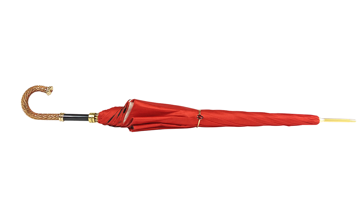 Romantic Umbrella with red Roses – ilMarchesato - Luxury Umbrellas