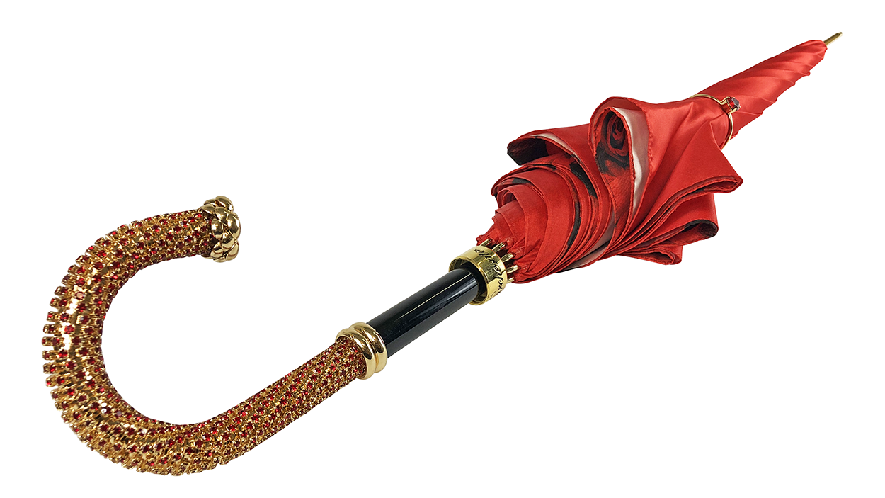 Romantic Umbrella with red Roses