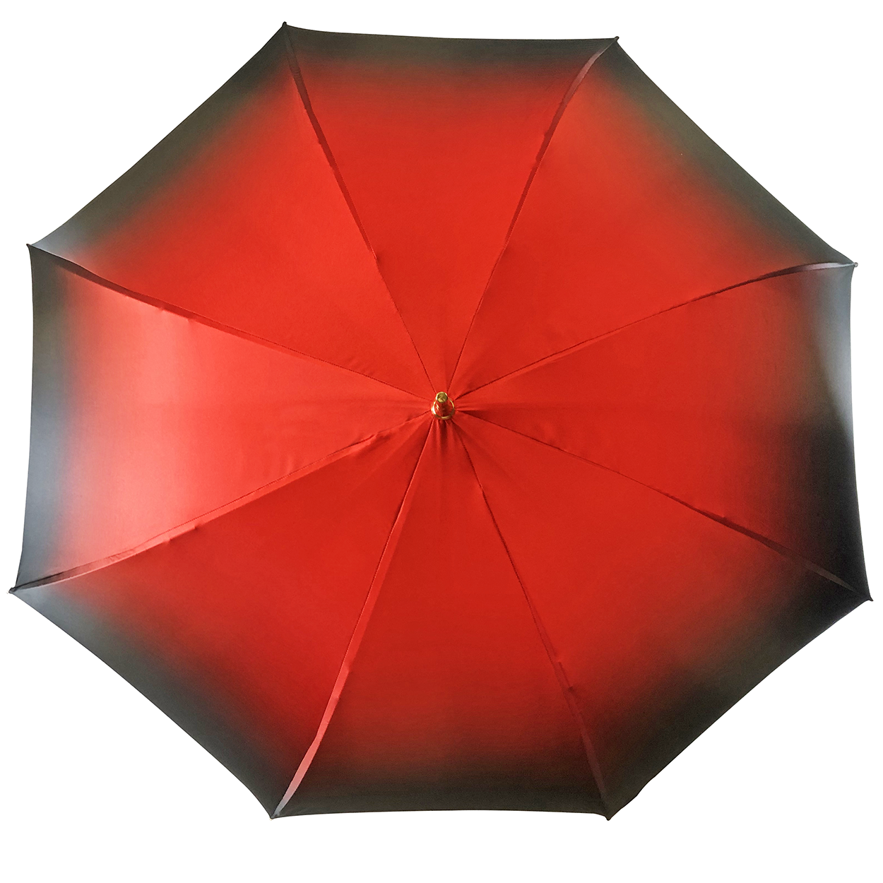 Marvelous Green and Red Umbrella with Goldplated flower