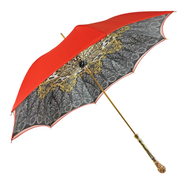 Red and Grey with crown design inside