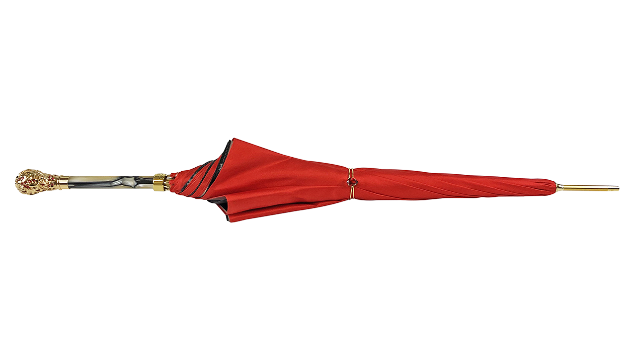 Red and Grey with crown design inside