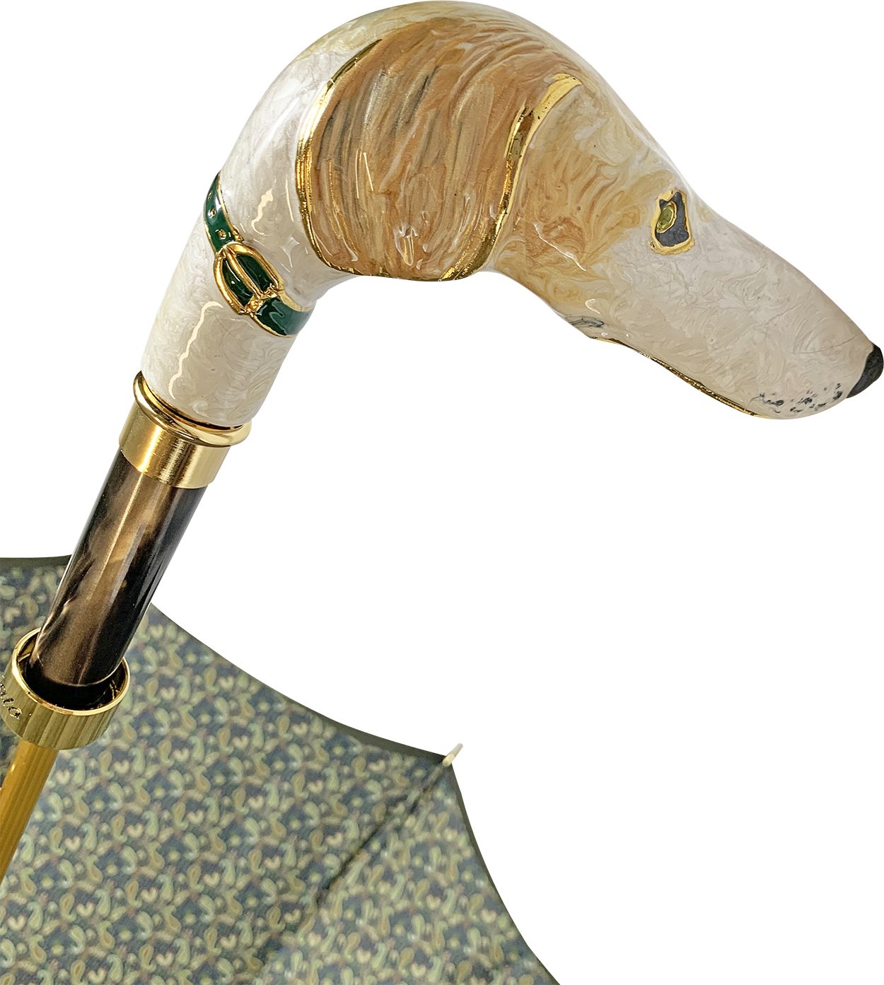 Exclusive hand-painted greyhound umbrella – ilMarchesato - Luxury Exclusive hand-painted greyhound umbrella – ilMarchesato - Luxury