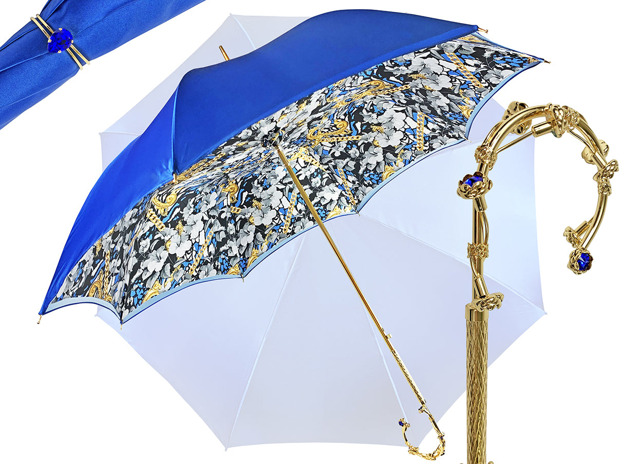 Umbrella in Fantastic double canopy blue