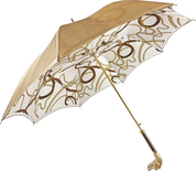 Handmade umbrella with hand-enamelled Dog and Elegant design