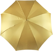 Beautiful Double Canopy Umbrella in a Luxurious Golden Satin
