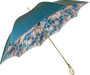 Floral umbrella in refined octane