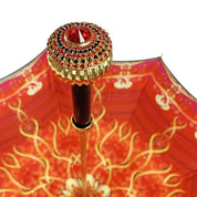 Cream and red umbrella with exclusive design