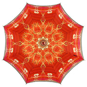 Cream and red umbrella with exclusive design