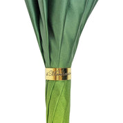 Bright gradient green with floral design