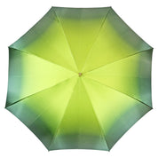 Bright gradient green with floral design