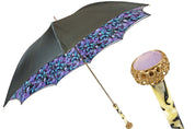 Stunning grey umbrella with light purple inside