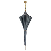 Stunning grey umbrella with light purple inside