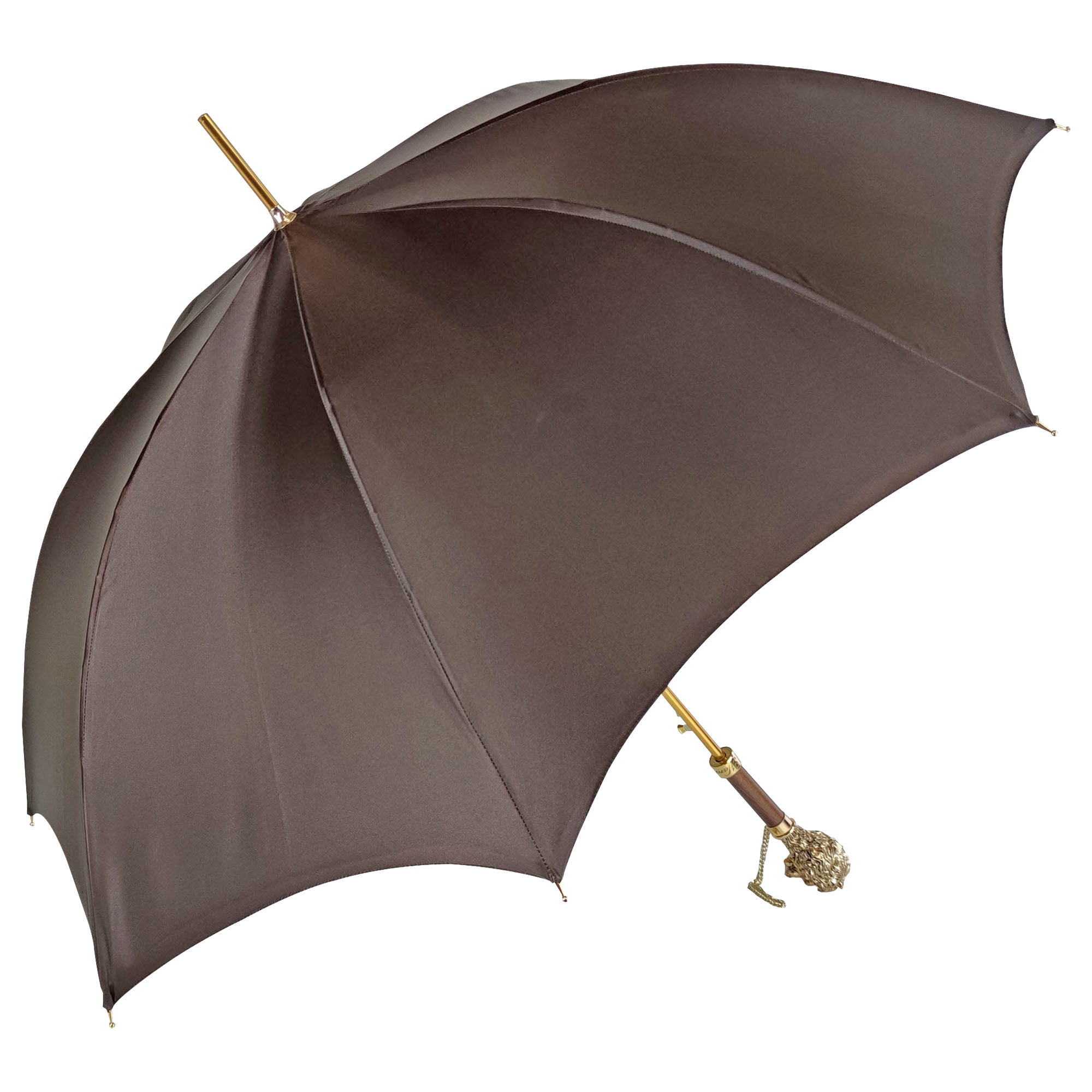 Brown Umbrella With Rhombus Pattern Inside – ilMarchesato - Luxury Umbrellas,  Canes and Shoehorns