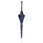 Ombrello Blu con ornamenti leopardati