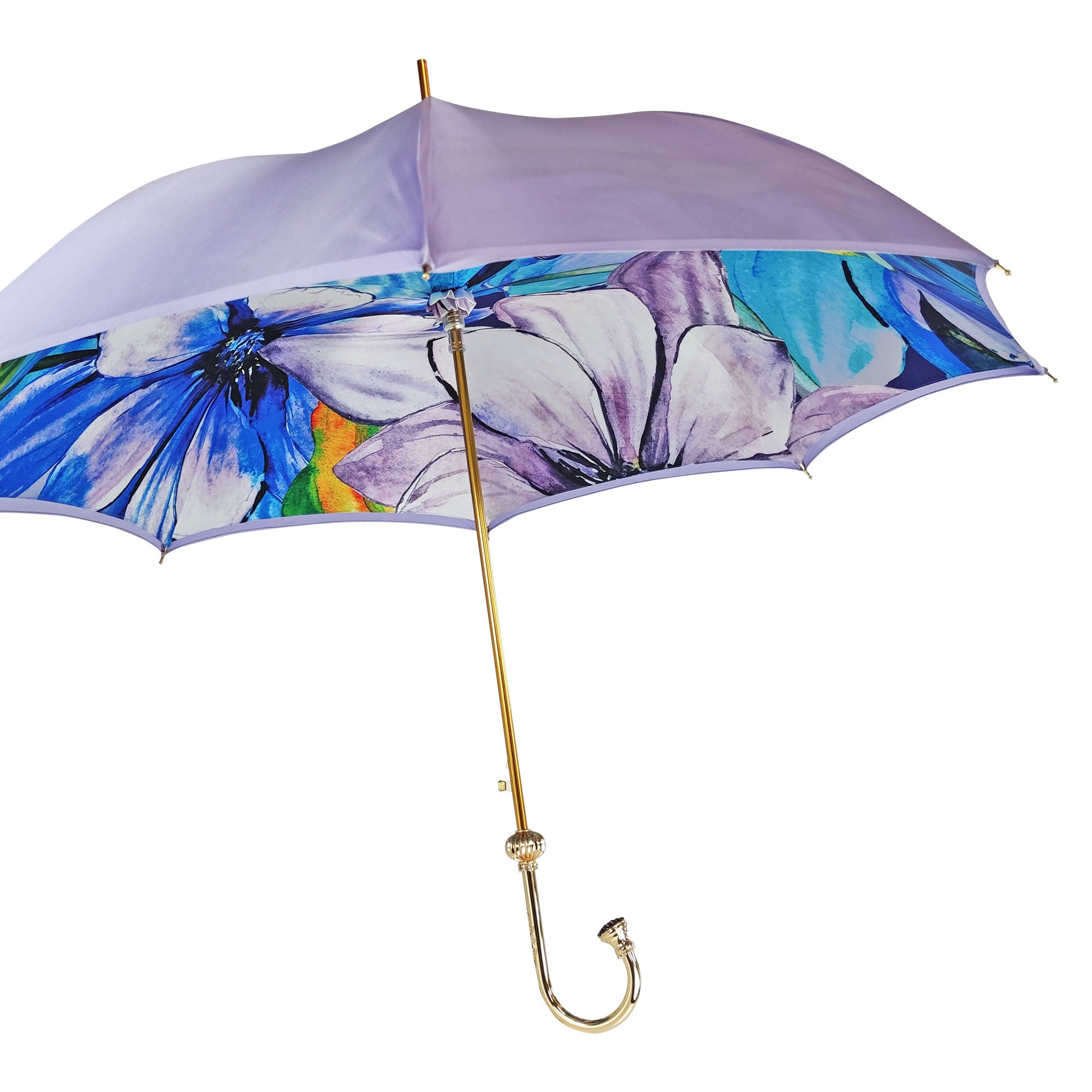 Flowered umbrella in shades of lilac