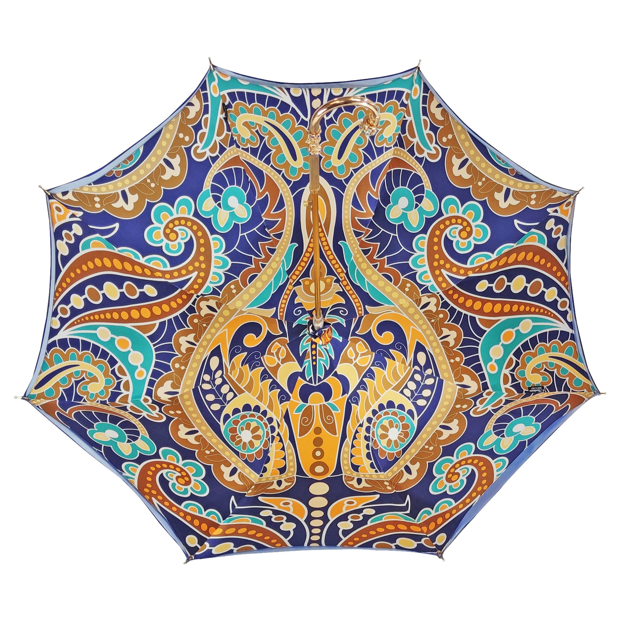 Ombrello artigianale con design astratto
