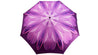 Lilac Flower Ladies Folding Umbrella with Silver-Plated Handle - il-marchesato