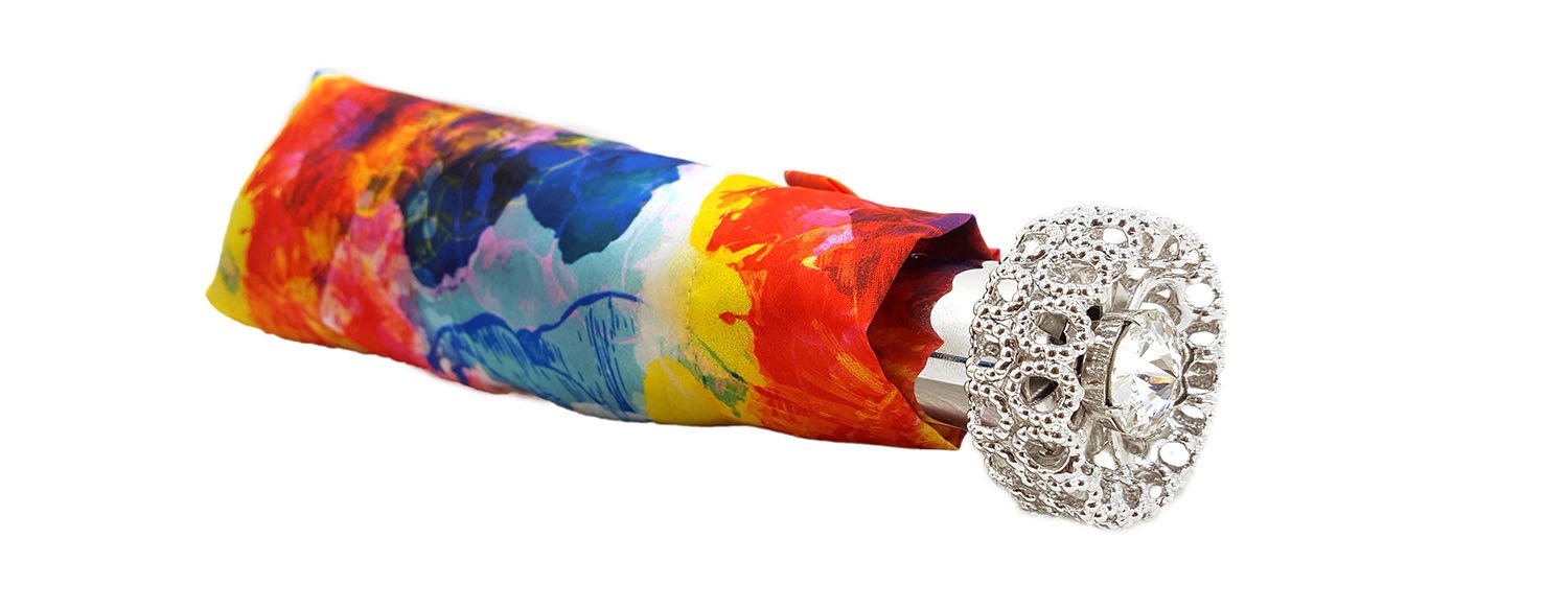 Beautiful Italian Umbrella Jeweled Handle - il-marchesato