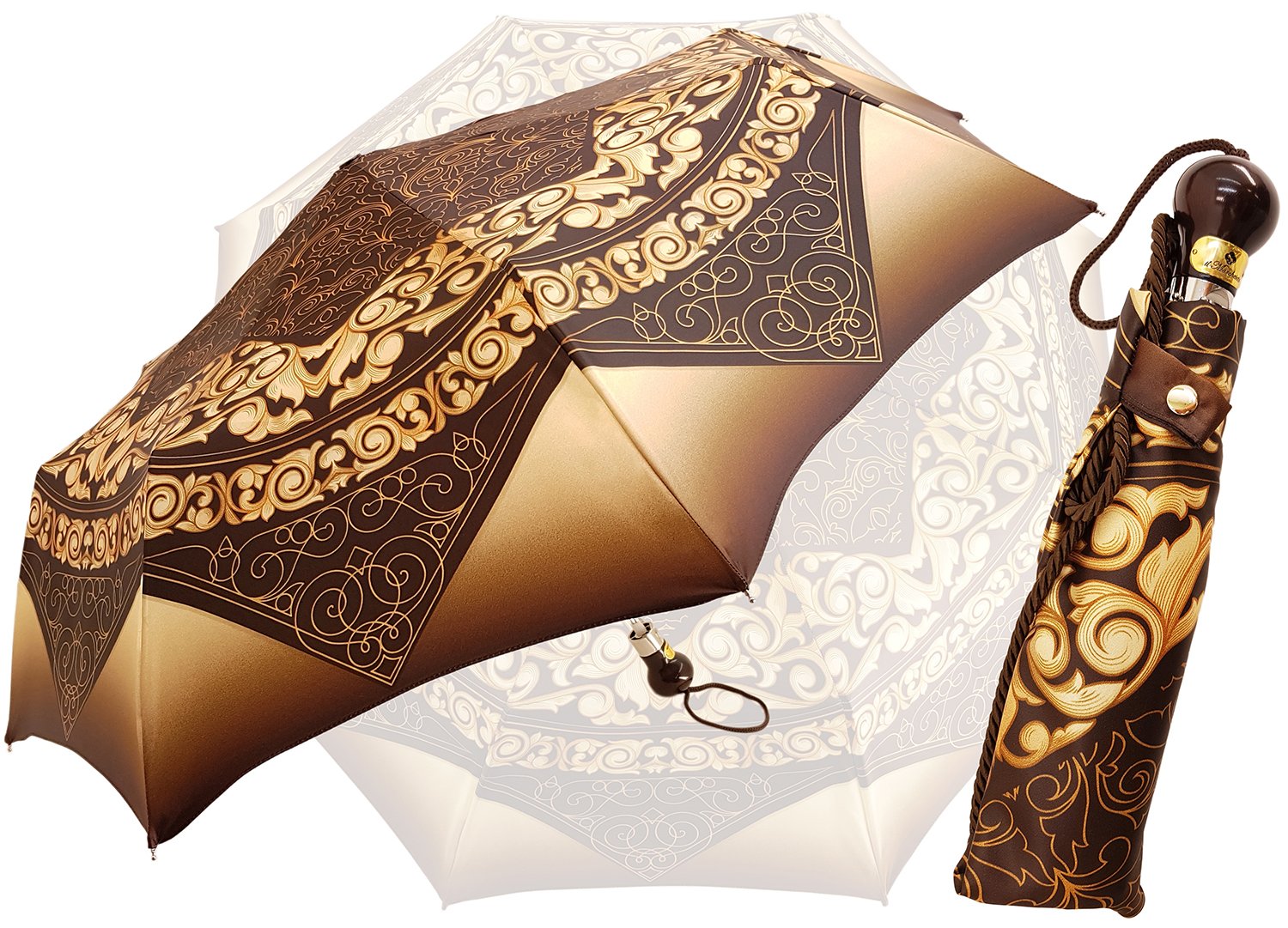 il Marchesato Exclusive Printed Design, Women's Folding Umbrella - il-marchesato