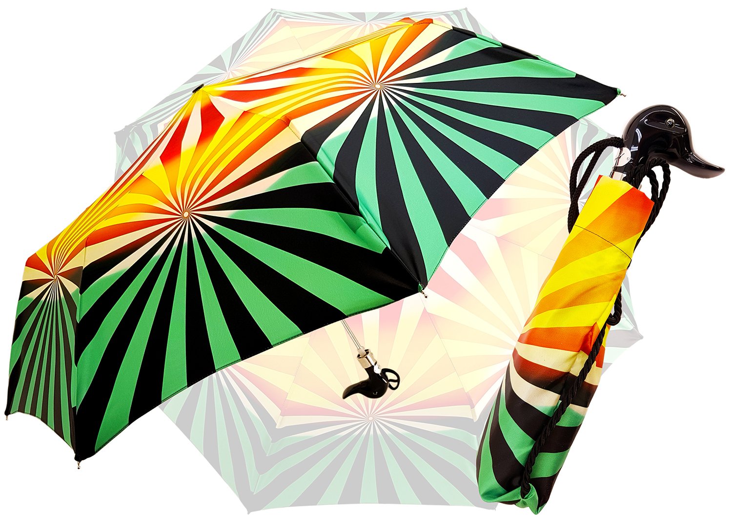 il Marchesato Exclusive Geometric Design, Women's Folding Umbrella - il-marchesato