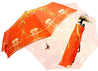 il Marchesato Exclusive Orange Abstract Design, Women's Folding Umbrella - il-marchesato