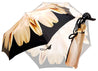 Lotus Women's Folding Umbrella with Black Duck Handle - il-marchesato