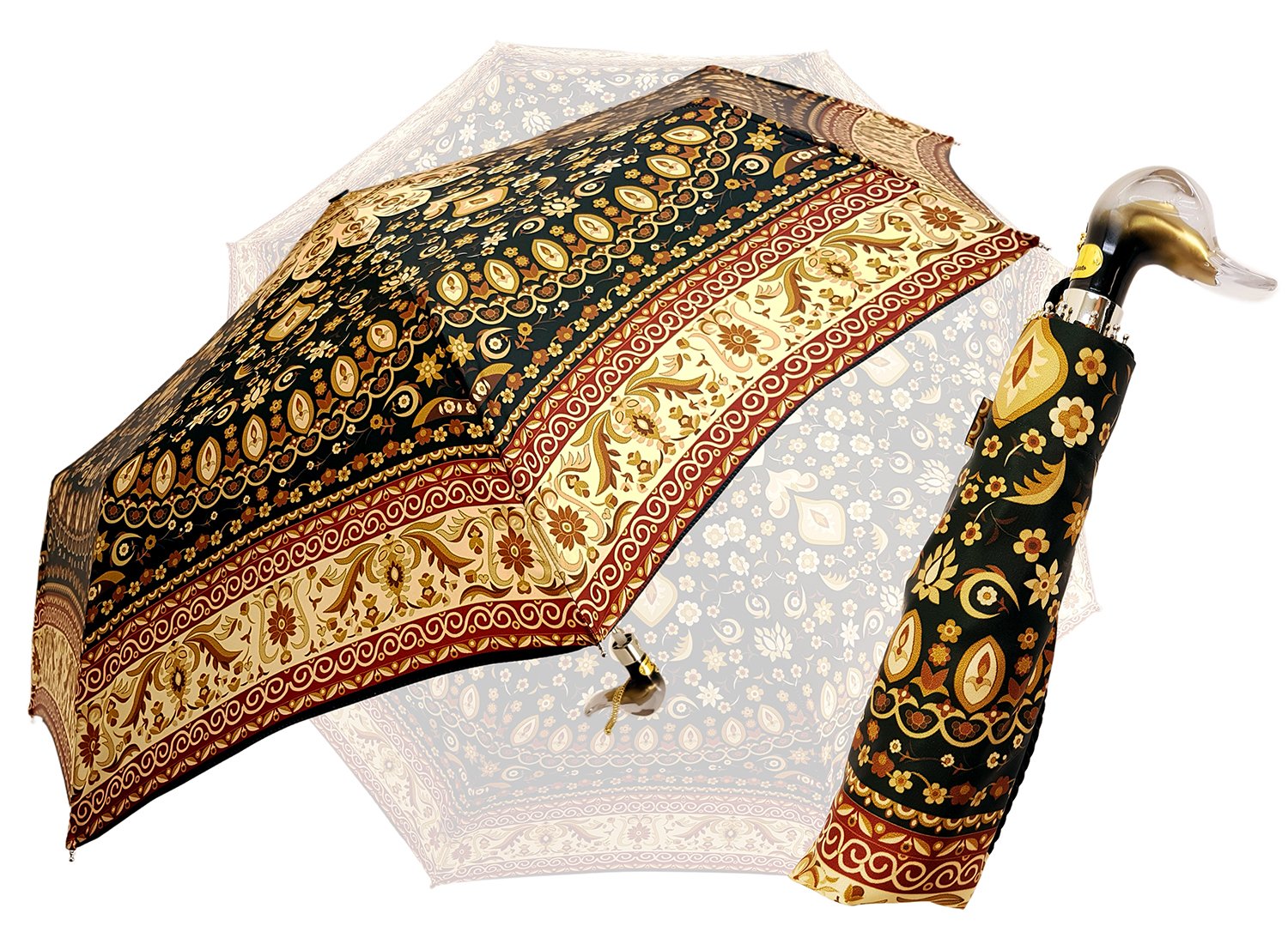 il Marchesato Beautiful Italian Flowered Women's Folding Umbrella - il-marchesato