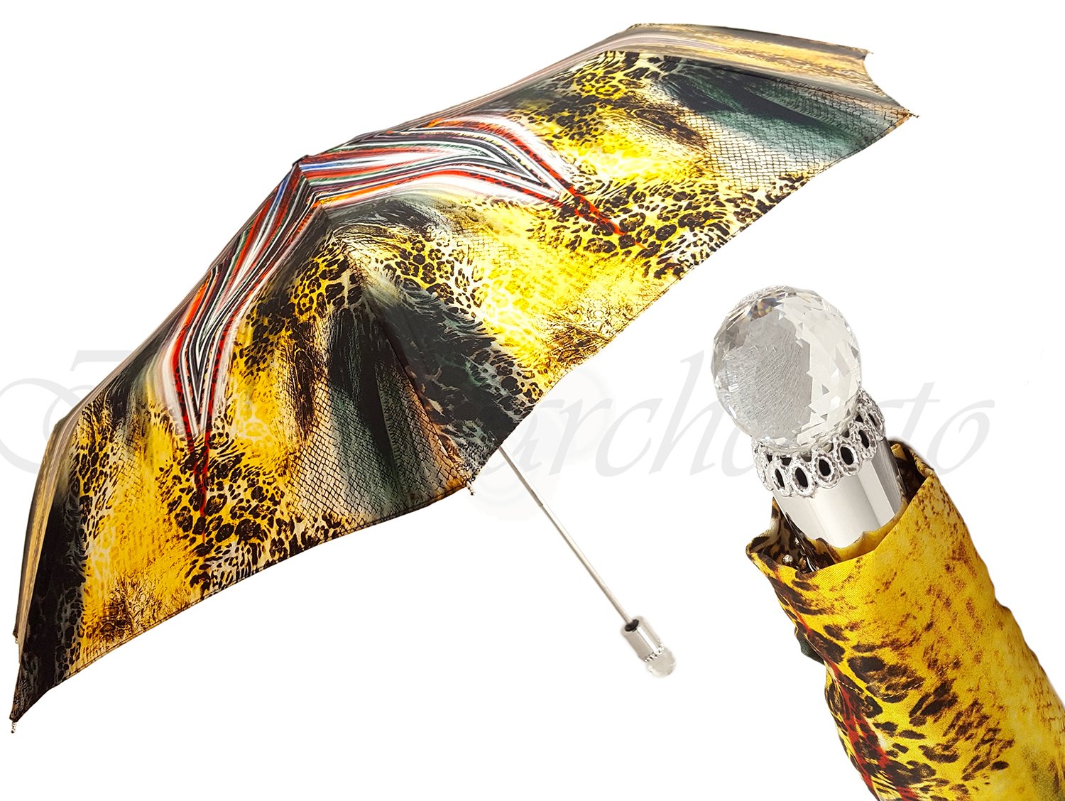 Awesome Women's Folding Umbrella, Amazing New Animalier Abstract Design - il-marchesato