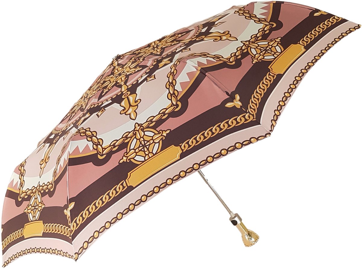 Folding Chain Print Umbrella By il Marchesato - il-marchesato