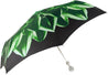 Green Flower Ladies Folding Umbrella With Luxury Handle - il-marchesato