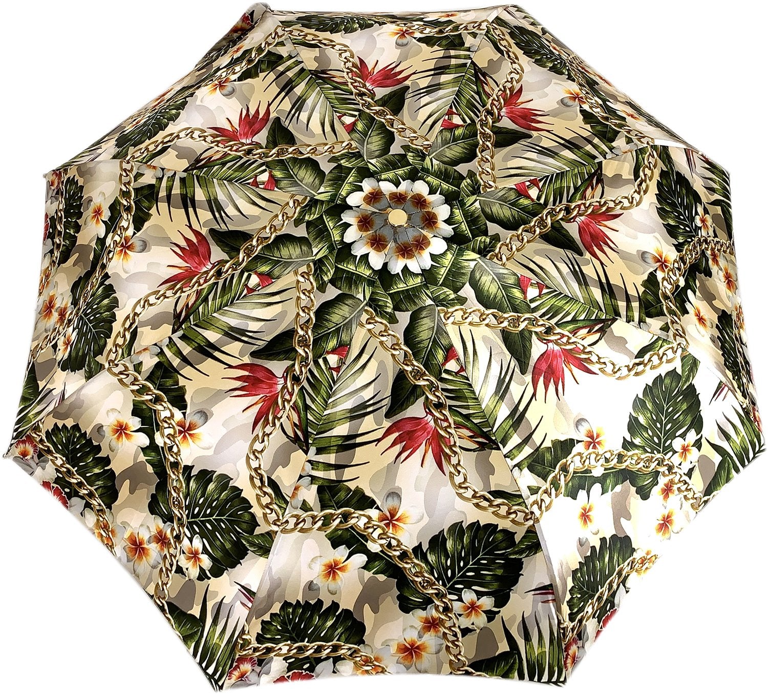 floral print patio umbrella Il Marchesato Flower and Chain Umbrella – ilMarchesato