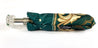 Green and Beige  Women's Folding Umbrella - IL MARCHESATO LUXURY UMBRELLAS, CANES AND SHOEHORNS