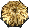 gold and brown dahlia umbrella