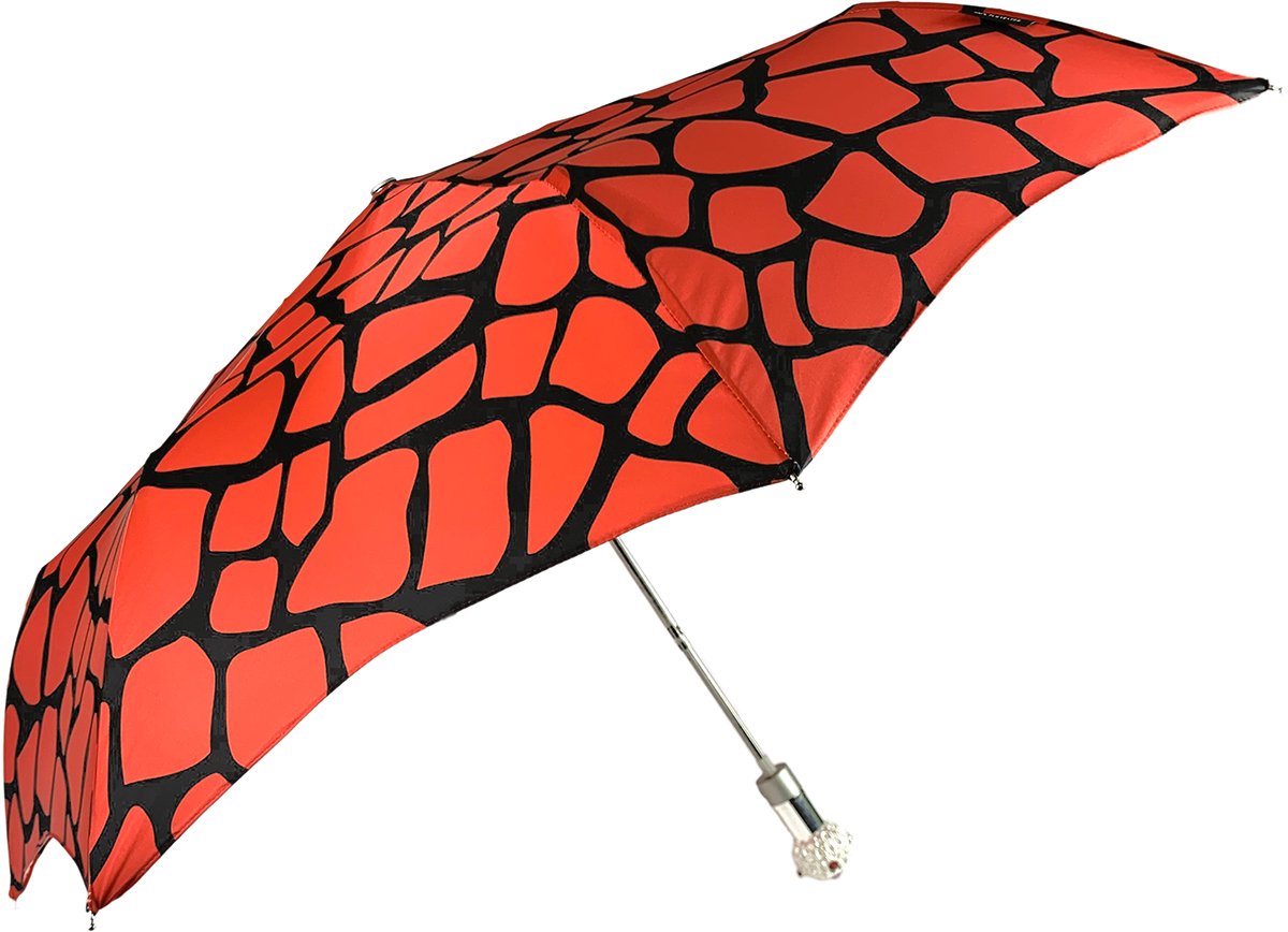 Anna Christina Firenze Red and Black umbrella Patterned Backpack EUC Red and Black Mystic Umbrella Mother main image 3
