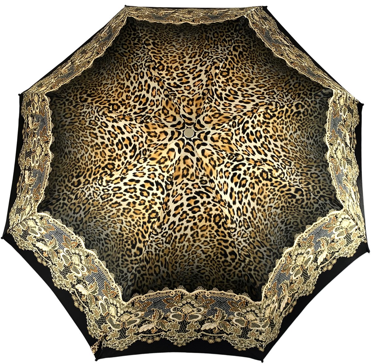 Beautiful Leopard Print Umbrella - IL MARCHESATO LUXURY UMBRELLAS, CANES AND SHOEHORNS