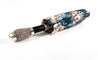 Beautiful Folding Umbrella With Floral Print - IL MARCHESATO LUXURY UMBRELLAS, CANES AND SHOEHORNS