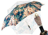Beautiful floral umbrella with Swarovski rhinestones