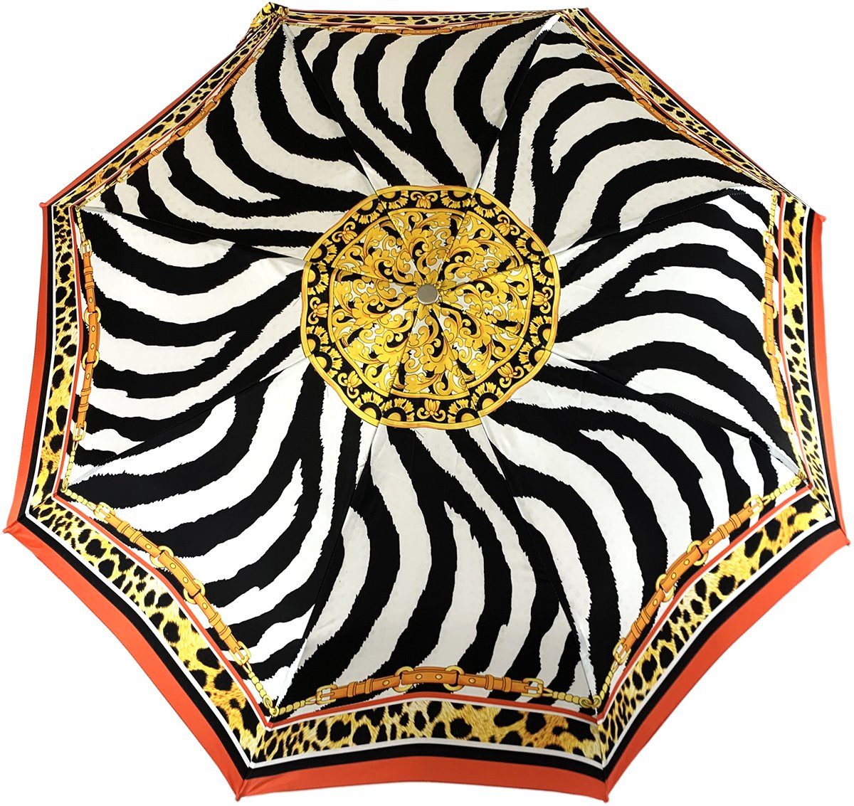 New Fantastic Zebra Pattern With Chains - IL MARCHESATO LUXURY UMBRELLAS, CANES AND SHOEHORNS
