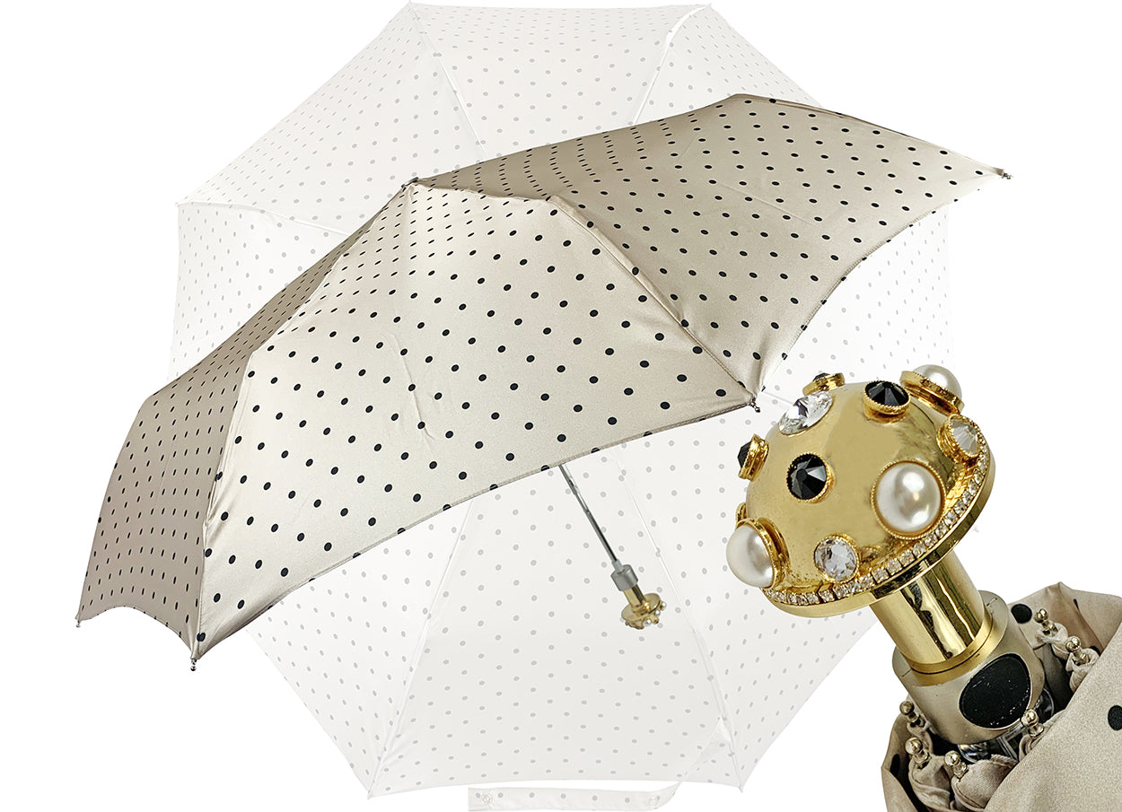 Jewel folding umbrella - fine and elegant