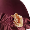 Amazing Frilly Burgundy Folding Umbrella Parasol - il-marchesato