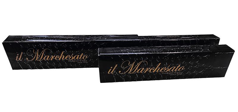 Luxury Gents Black Pinstripe Umbrella with Jaguar Handle