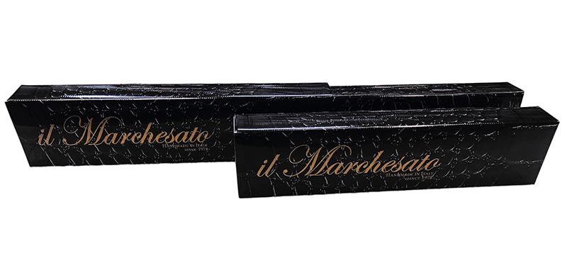 Il Marchesato luxury black-purple double cloth umbrellas - IL MARCHESATO LUXURY UMBRELLAS, CANES AND SHOEHORNS