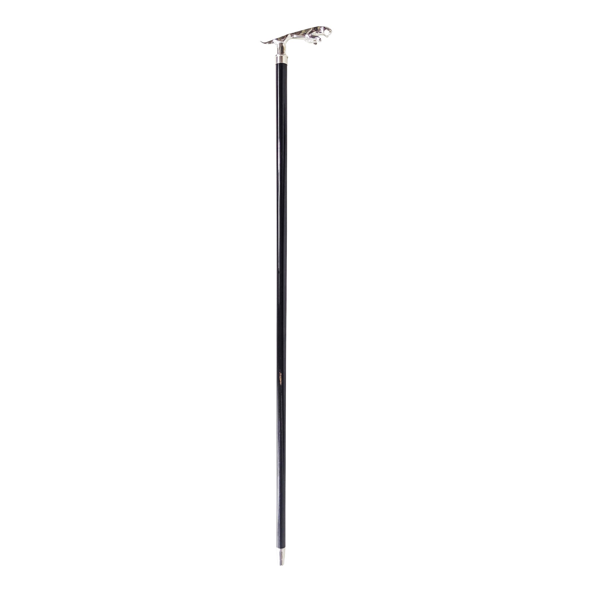 925Silver plated Jaguar Walking stick