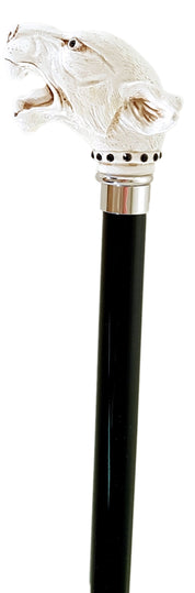 Walking Stick cane Lacquered in an Ivory Color - il-marchesato