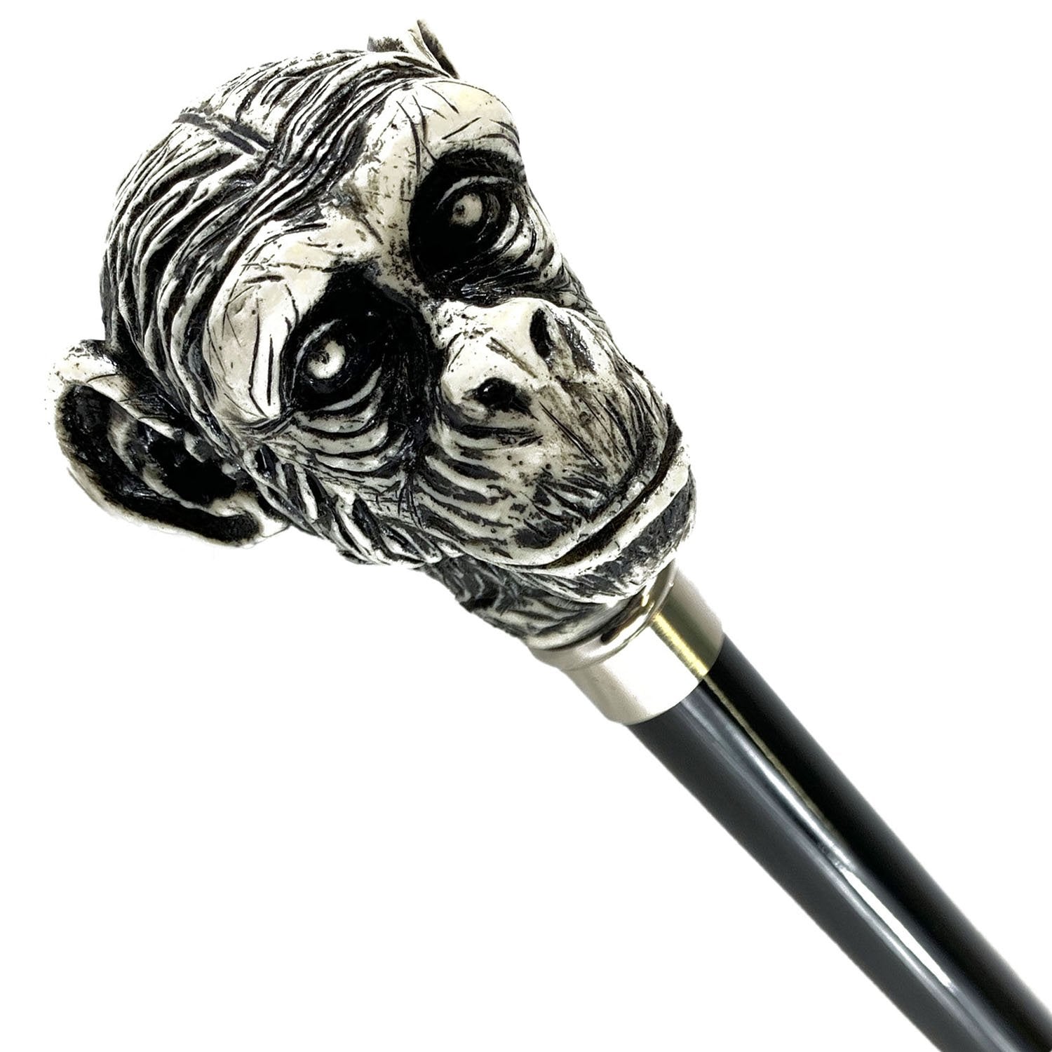 Walking Stick Monkey Lacquered in an Ivory Color – ilMarchesato