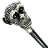 Walking Stick Monkey Lacquered in an Ivory Color - IL MARCHESATO LUXURY UMBRELLAS, CANES AND SHOEHORNS