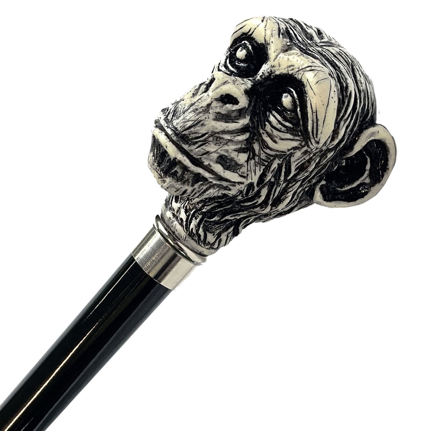 Walking Stick Monkey Lacquered in an Ivory Color – ilMarchesato